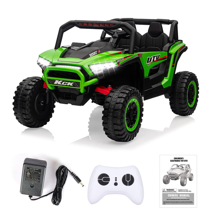 Load image into Gallery viewer, 12V Battery-Powered Electric Off-Road UTV Ride-On Vehicle for Kids with Remote Control
