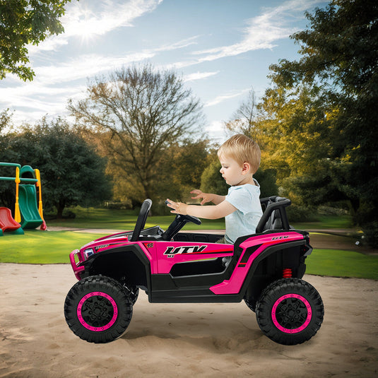 12V Battery-Powered Electric Off-Road UTV Ride-On Vehicle for Kids with Remote Control
