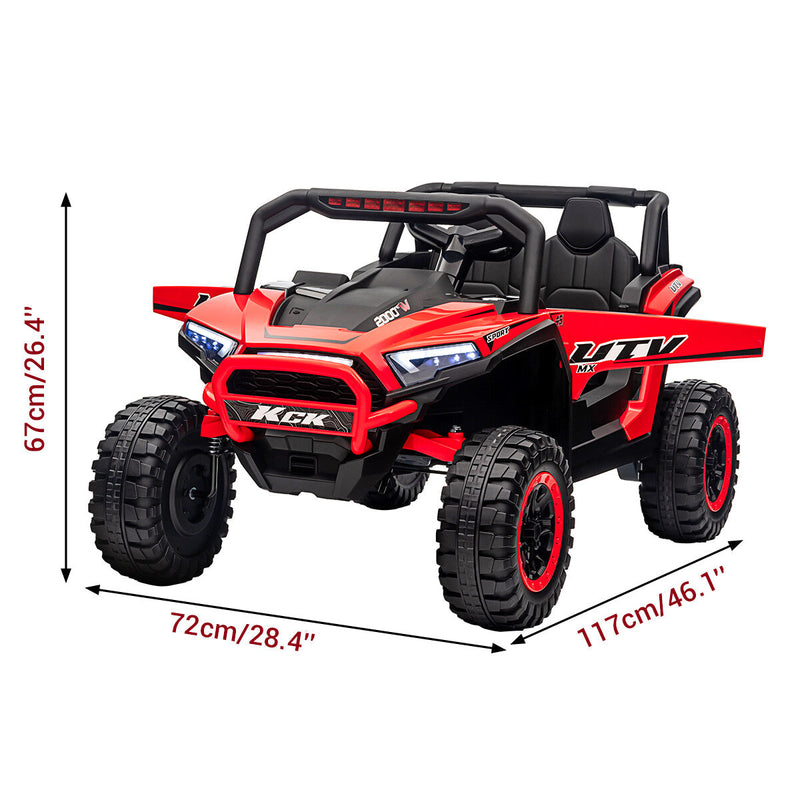 Load image into Gallery viewer, 12V Battery-Powered Electric Off-Road UTV Ride-On Vehicle for Kids with Remote Control

