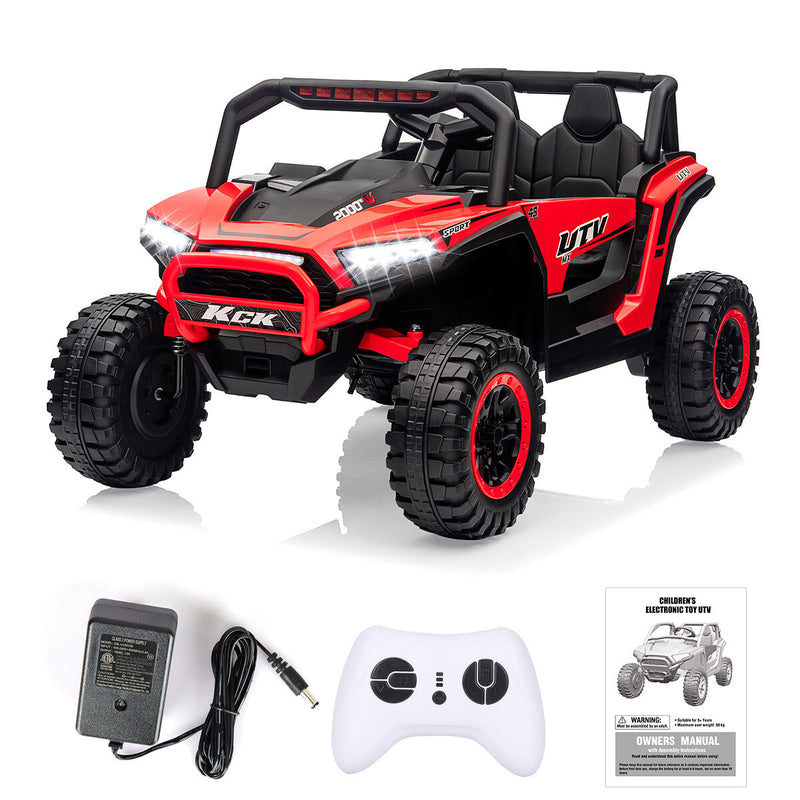 Load image into Gallery viewer, 12V Battery-Powered Electric Off-Road UTV Ride-On Vehicle for Kids with Remote Control

