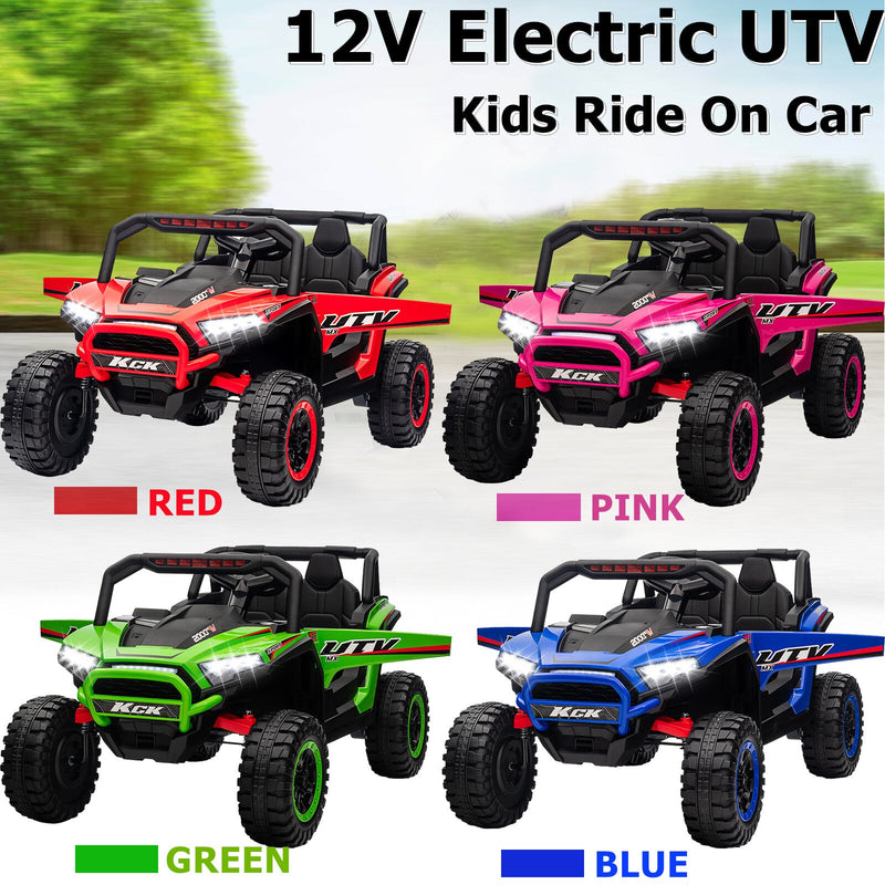 Load image into Gallery viewer, 12V Battery-Powered Electric Off-Road UTV Ride-On Vehicle for Kids with Remote Control
