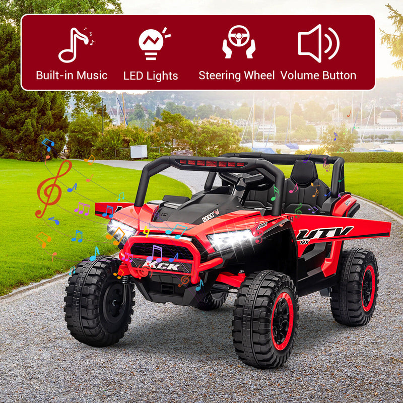 Load image into Gallery viewer, 12V Battery-Powered Electric Off-Road UTV Ride-On Vehicle for Kids with Remote Control
