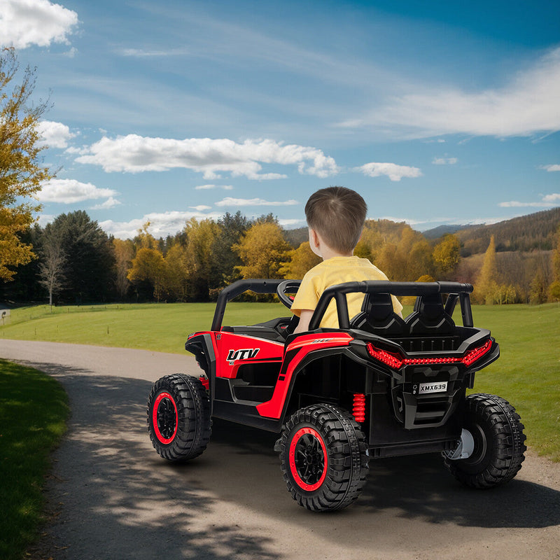Load image into Gallery viewer, 12V Battery-Powered Electric Off-Road UTV Ride-On Vehicle for Kids with Remote Control
