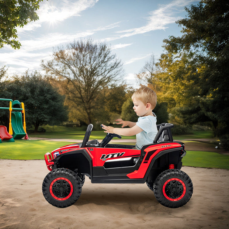 Load image into Gallery viewer, 12V Battery-Powered Electric Off-Road UTV Ride-On Vehicle for Kids with Remote Control
