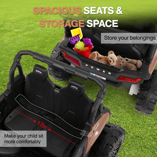 12V Battery-Powered Electric Off-Road UTV Ride-On Car for Kids with Remote Control