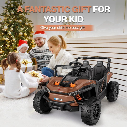 12V Battery-Powered Electric Off-Road UTV Ride-On Car for Kids with Remote Control