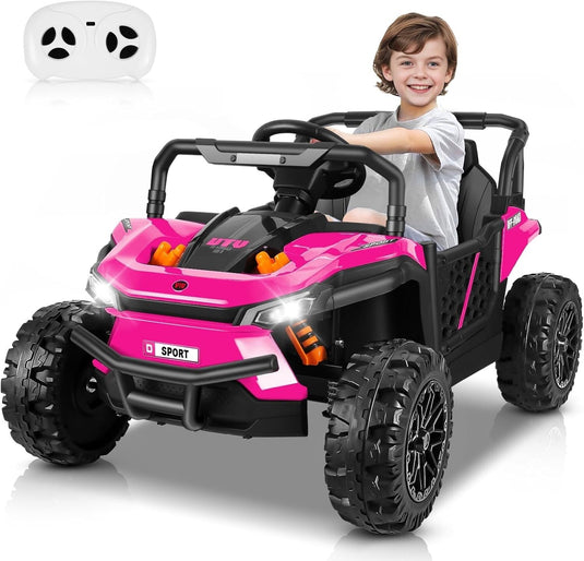 12V Battery-Powered Electric Off-Road UTV Ride-On Car for Kids with Remote Control