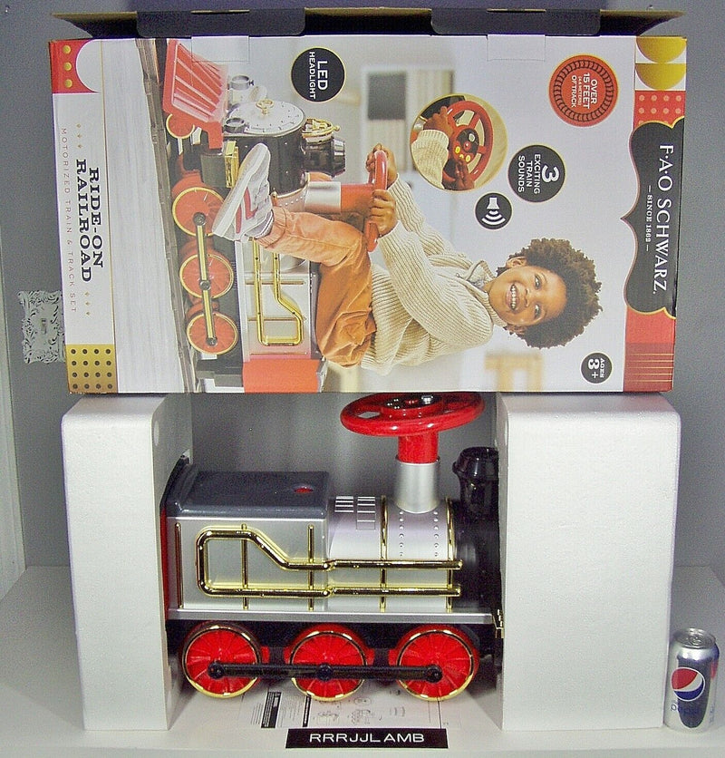 Load image into Gallery viewer, Ride the Rails with Fao Schwarz&#39;s Toddler Train Set - Locomotive and Track Included!
