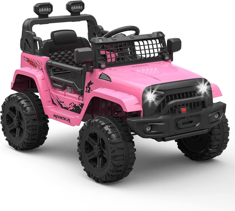 Load image into Gallery viewer, Electric Ride-On Truck with Remote Control, Spring Suspension, and LED Lights
