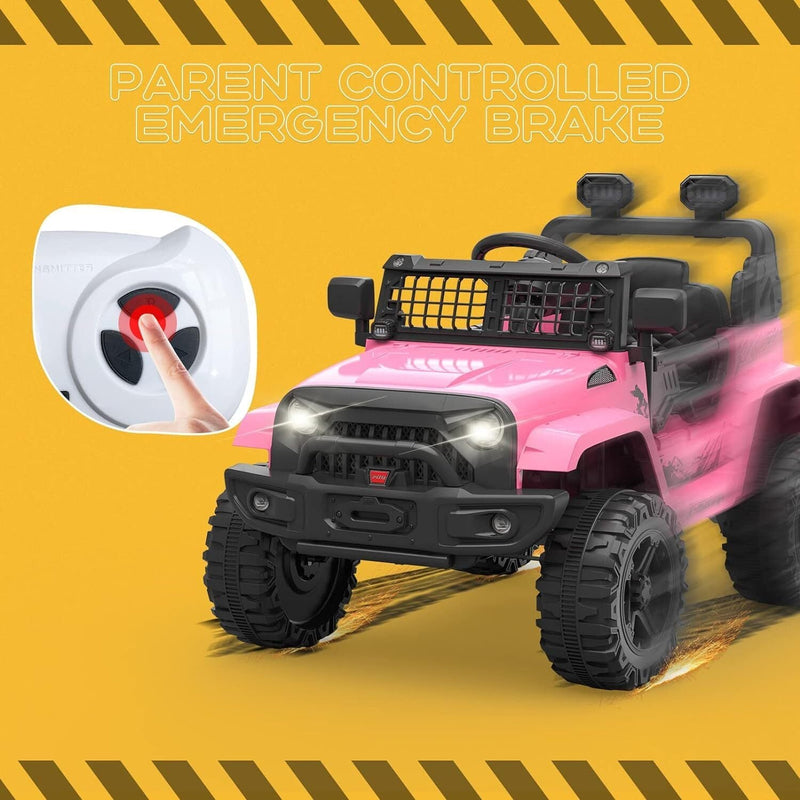 Load image into Gallery viewer, Electric Ride-On Truck with Remote Control, Spring Suspension, and LED Lights
