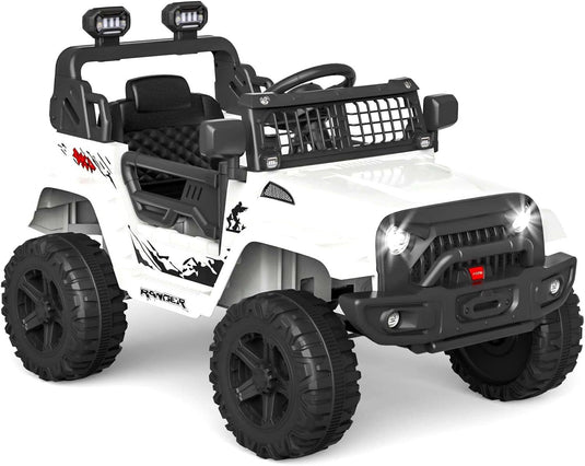 Electric Ride-On Truck with Bluetooth, 2 Speeds, and Remote Control