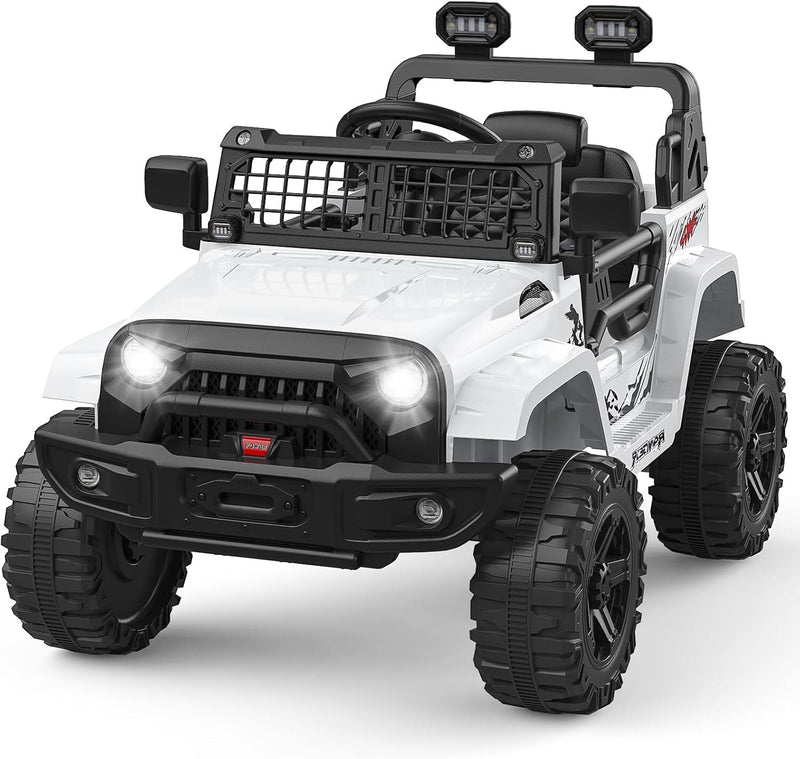 Load image into Gallery viewer, Electric Ride-On Truck with Bluetooth, 2 Speeds, and Remote Control
