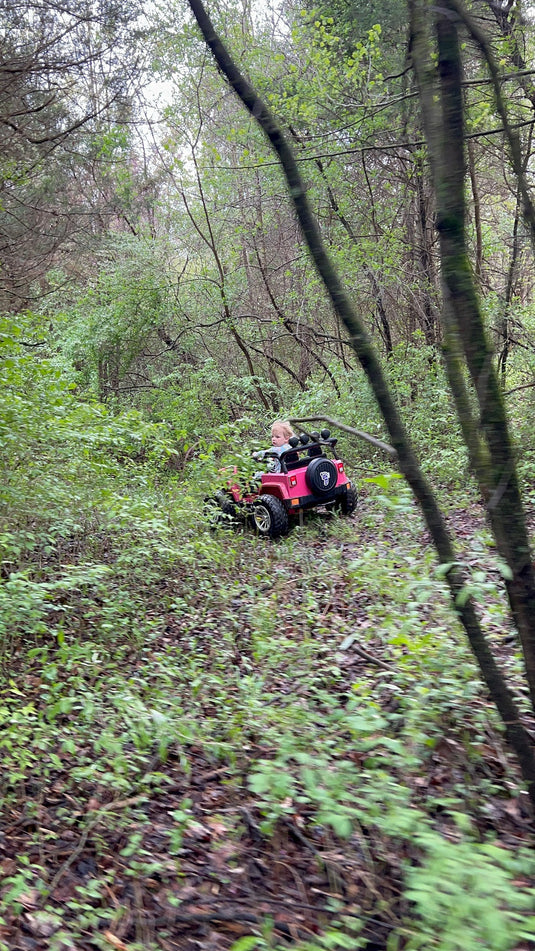 Ride On Car Kids Jeep Style 4x4 W/Rubber Tires 24 Volt