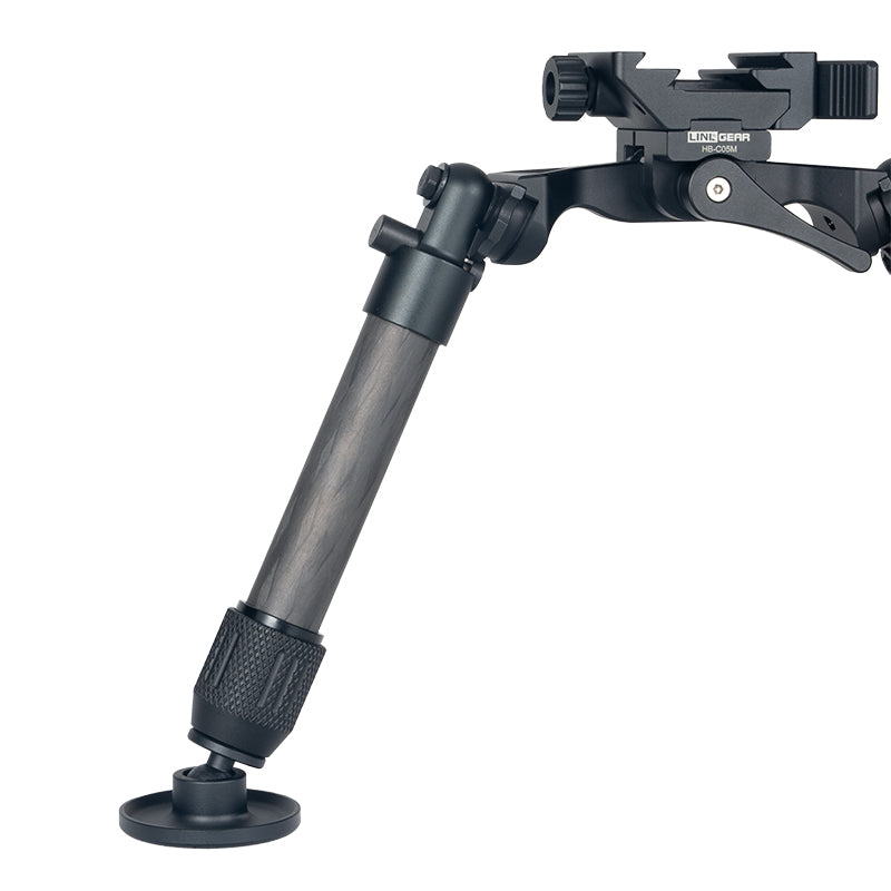 Load image into Gallery viewer, Linkogear HB-C05M Carbon Fiber Bipod Arca &amp; Picatinny 7–10.1" - Black
