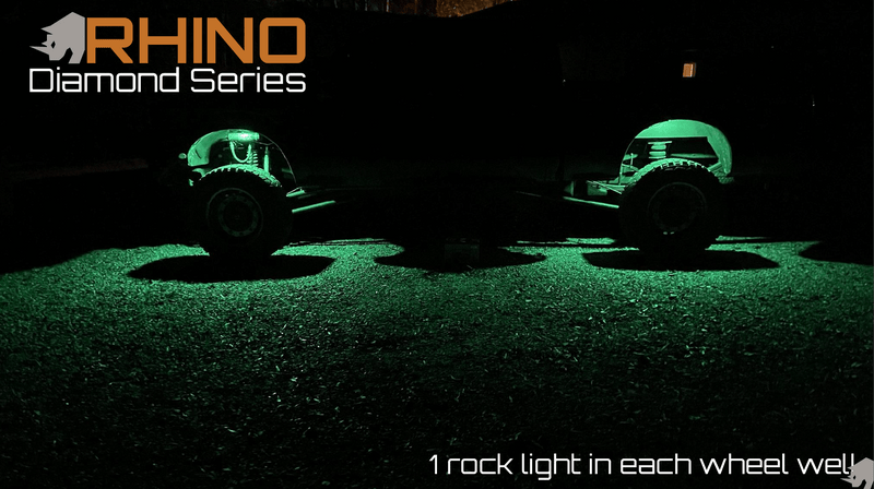 Load image into Gallery viewer, Rhino Lights Diamond Series RGB Rock Lights
