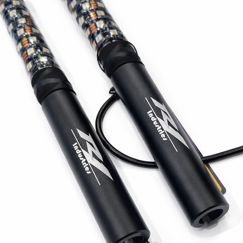 Load image into Gallery viewer, Pro Series LED Light Whips with Bluetooth &amp; Remote - R1 Industries
