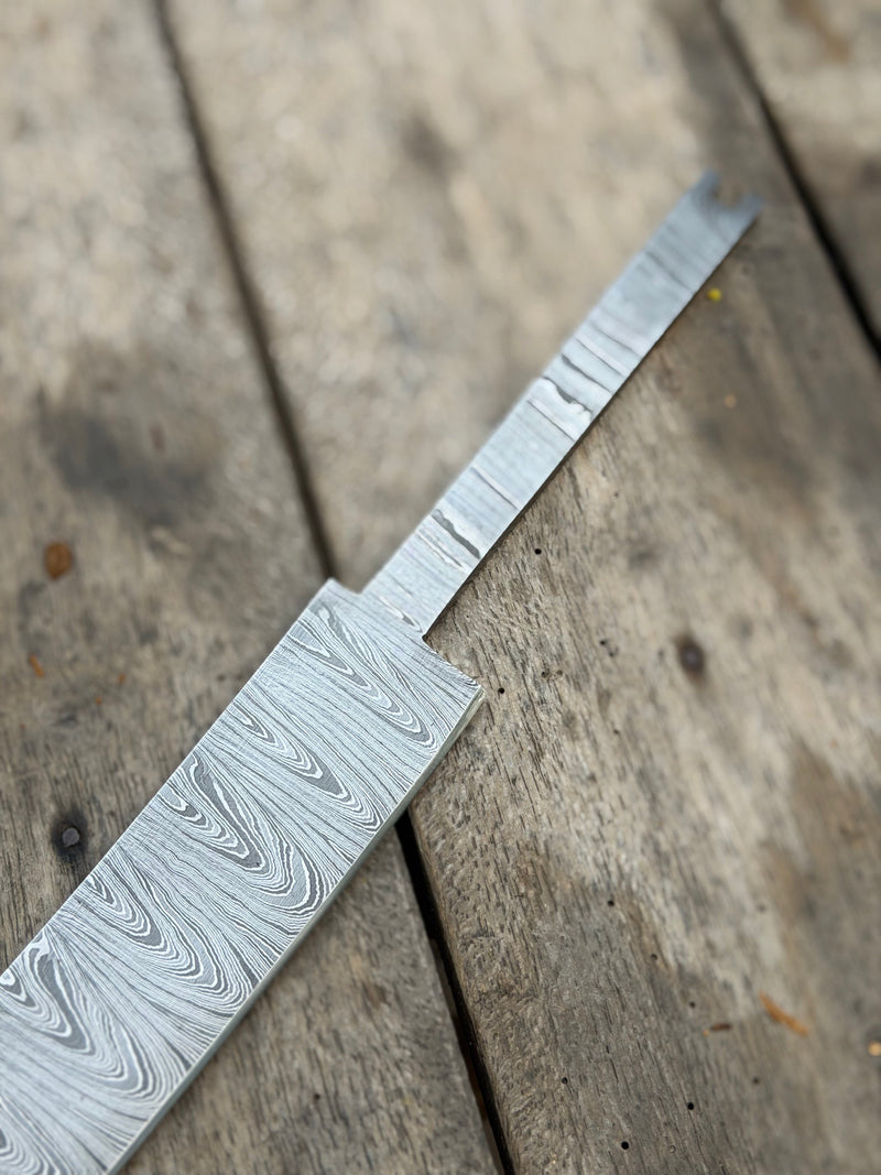 Load image into Gallery viewer, Handmade Timberwood Chef Knife Blank 11" Damascus steel
