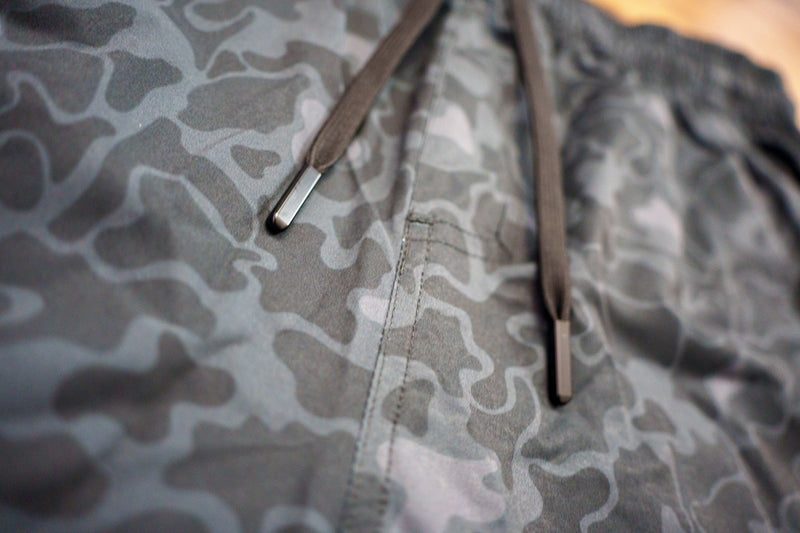 Load image into Gallery viewer, Black Marsh Duck Camo Athletic Short
