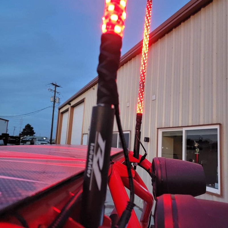 Load image into Gallery viewer, Pro Series LED Light Whips with Bluetooth &amp; Remote - R1 Industries
