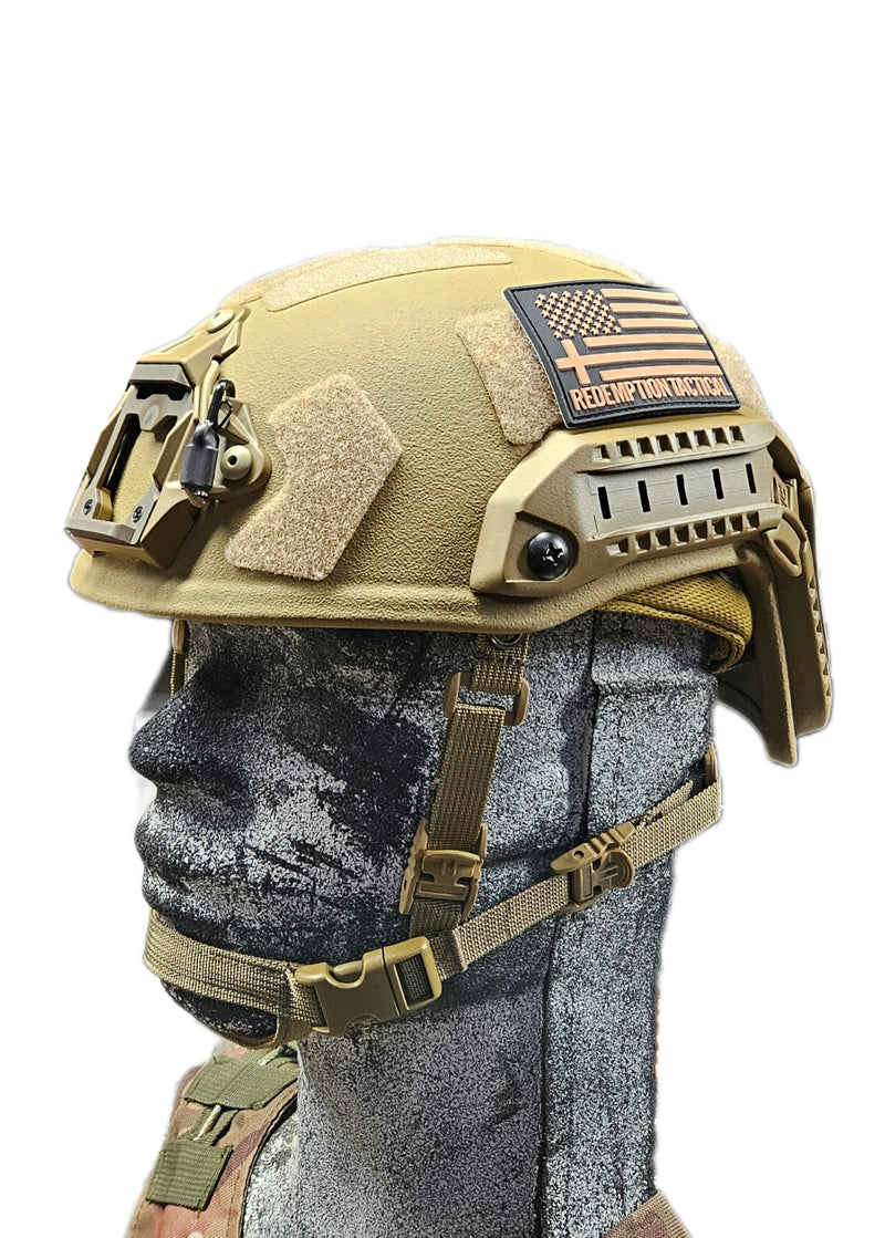Load image into Gallery viewer, Ballistic Helmet RT2 High Cut Helmet: Tested to LEVEL IIIA (Included Arc Rails, Padding, Straps)
