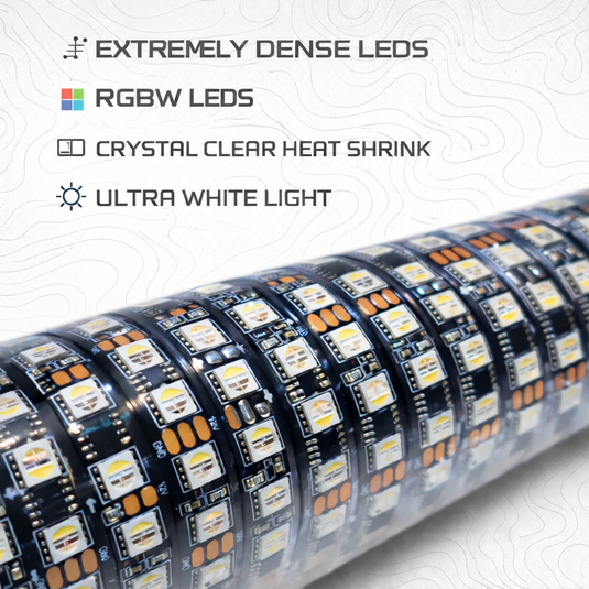 Pro Series LED Light Whips with Bluetooth & Remote - R1 Industries