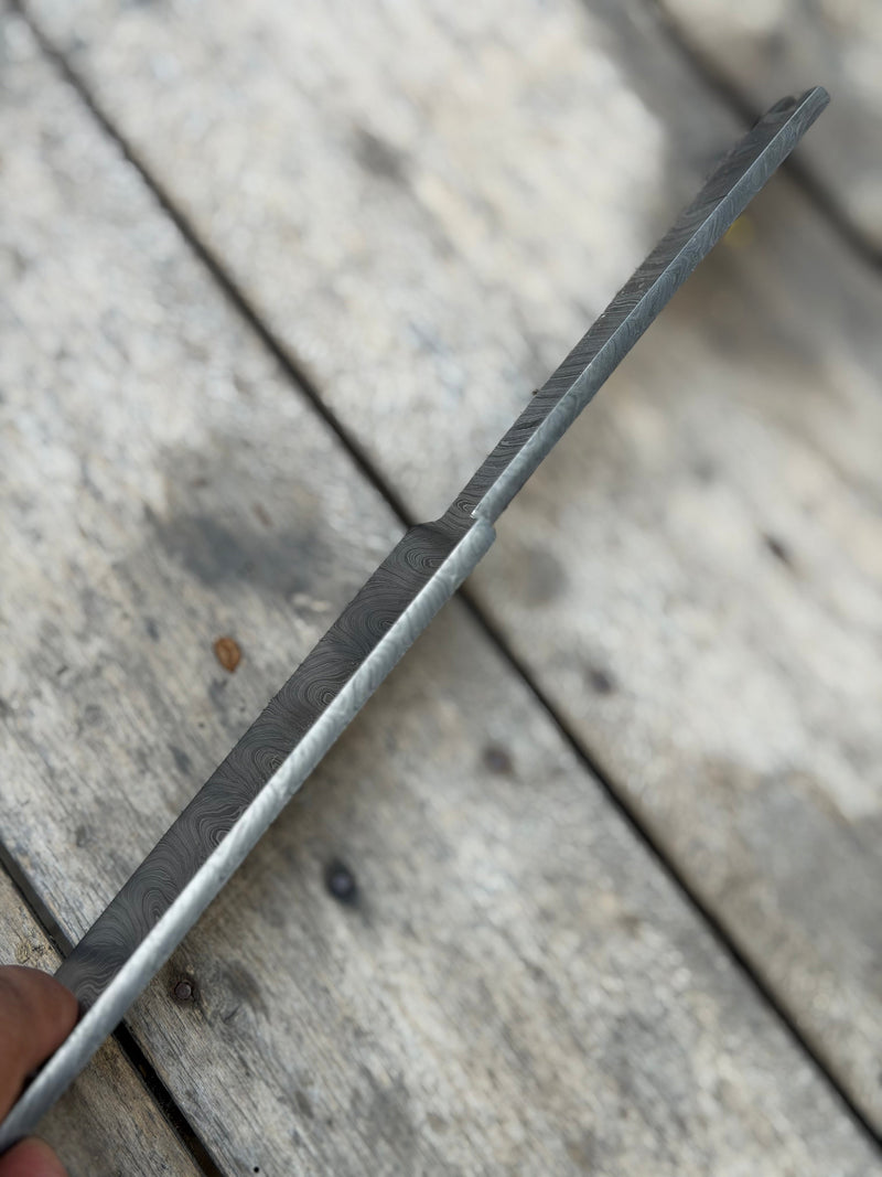 Load image into Gallery viewer, Handmade Timberwood Chef Knife Blank 11" Damascus steel
