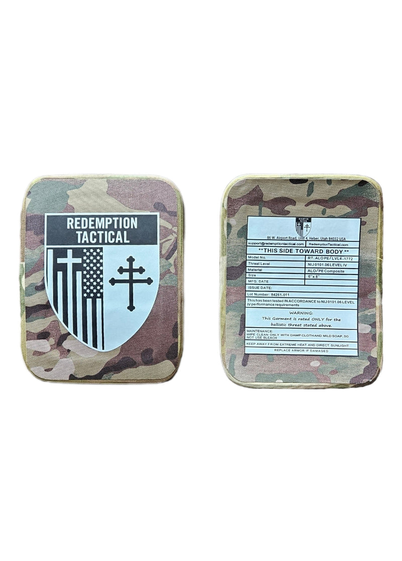 Load image into Gallery viewer, Redemption Tactical CRUSADER 2.0® V4 ARMOR FULL KIT COMBO PACKAGE LIGHTWEIGHT LEVEL IV  (2) 10x12 Front/Back Plates (2) 6x8 Side Plates (Level IV)
