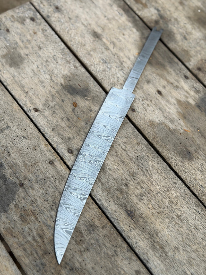 Load image into Gallery viewer, Handmade Timberwood Chef Knife Blank 11" Damascus steel
