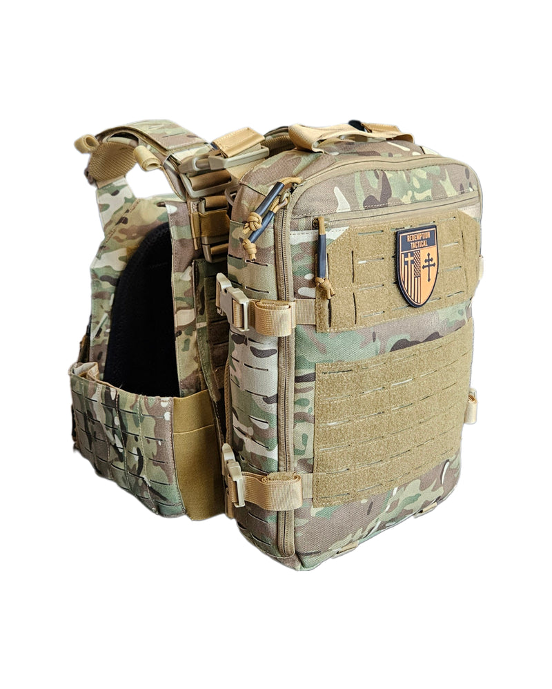 Load image into Gallery viewer, Redemption Tactical® Crusader Flatpack Plate Carrier Bag + Hydration Bladder
