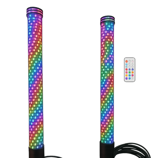 Pro Series LED Light Whips with Bluetooth & Remote - R1 Industries