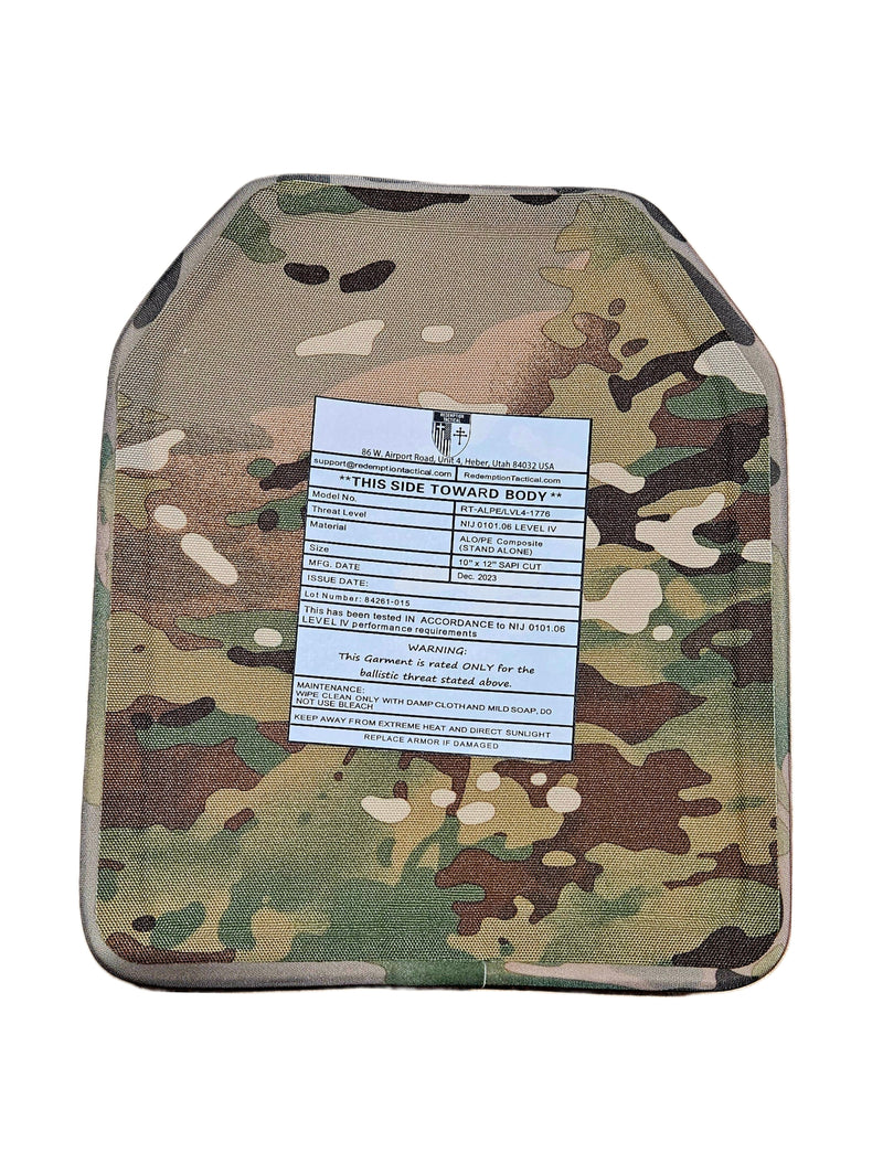 Load image into Gallery viewer, LIGHTWEIGHT LEVEL IV PACKAGE (2) 10x12 Front/Back Ceramic PE Plates (2) 6x8 Side Plates Level IV
