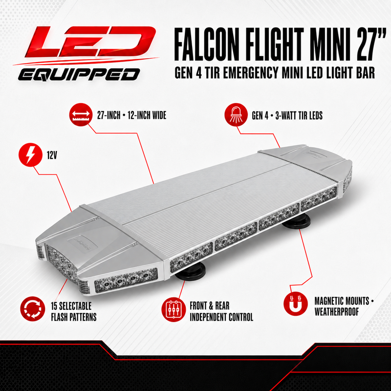 Load image into Gallery viewer, Falcon Flight Emergency LED Light Bar 27 in
