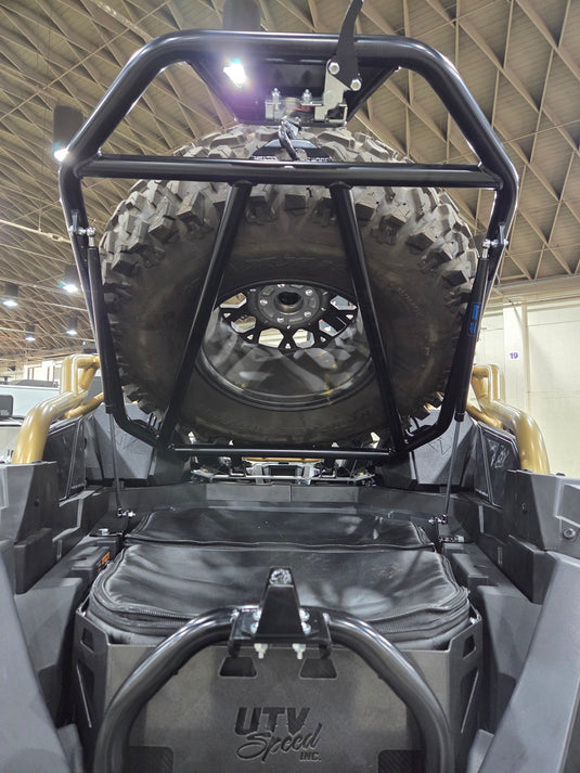 Tire Carrier with shocks for the Polaris Pro R by UTV Speed