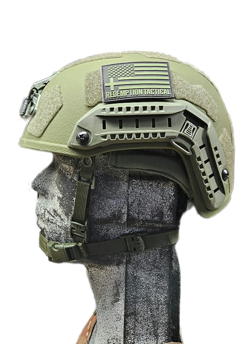 Load image into Gallery viewer, Ballistic Helmet RT2 High Cut Helmet: Tested to LEVEL IIIA (Included Arc Rails, Padding, Straps)
