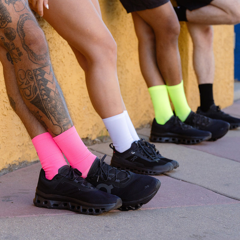 Load image into Gallery viewer, Marathon Crew Sock- Basic Pink
