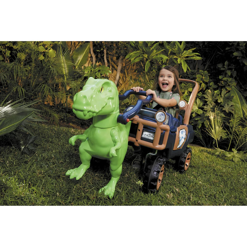 Load image into Gallery viewer, Roaring T-Rex Dinosaur Foot-To-Floor Toddler Truck with Sound Effects
