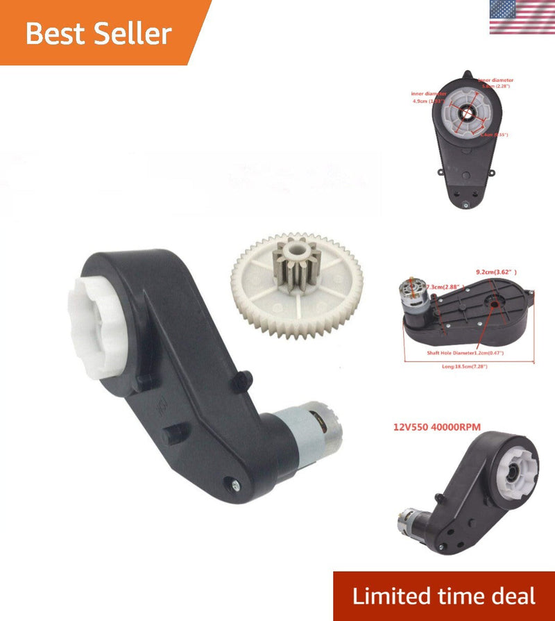 Load image into Gallery viewer, Durable 12V DC Gear Motor 40 000 RPM for Kids Ride-On Car Upgrades
