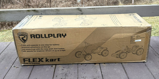 Foldable Rechargeable 6-Volt FLEX Ride-On Kart Toy Vehicle with Music