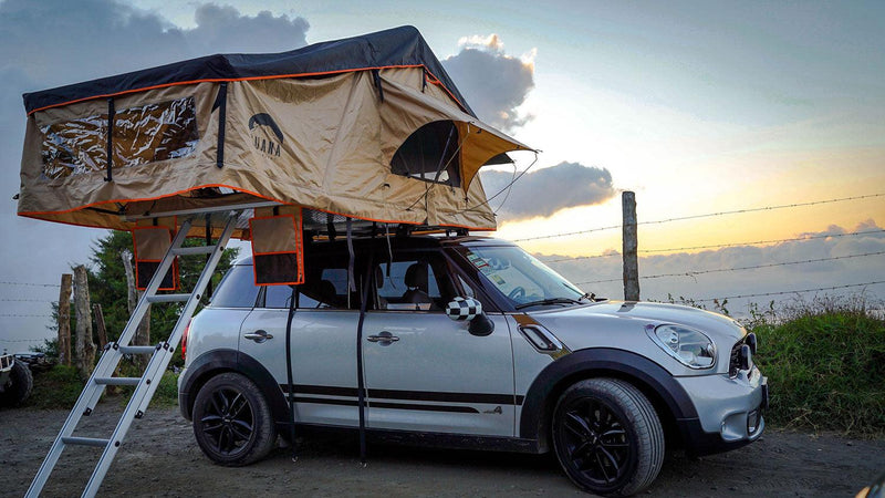 Load image into Gallery viewer, Guana Equipment Wanaka 55" Roof Top Tent Setup With XL Annex
