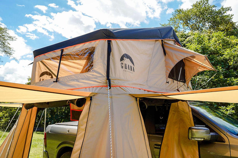 Load image into Gallery viewer, Guana Equipment Wanaka 55" Roof Top Tent Setup With XL Annex
