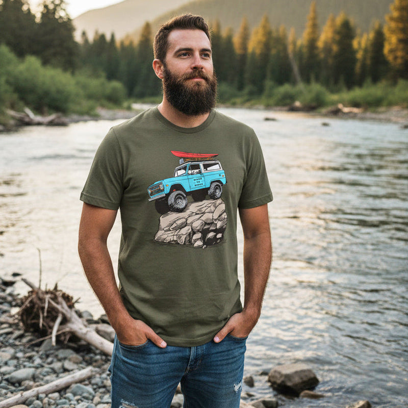 Load image into Gallery viewer, Offroad Classic Men's T Shirt, Army, Asphalt or Grey
