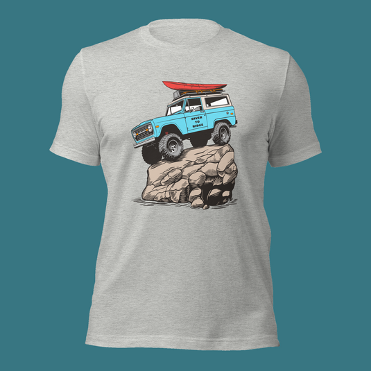 Offroad Classic Men's T Shirt, Army, Asphalt or Grey