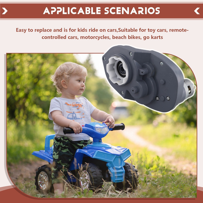 Load image into Gallery viewer, 24V 16000RPM RS755 Electric Motor for Children&#39;s Electric Cars with Gear Case
