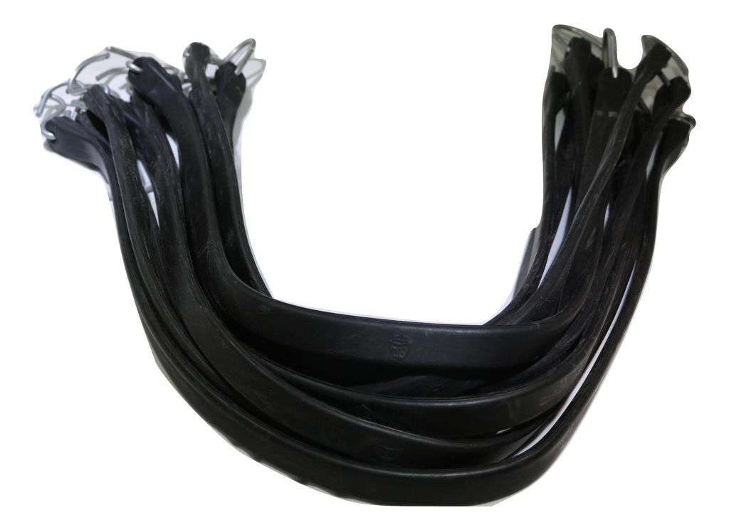 15", 21" and 31"Rubber Tarp Straps w/ Crimped S Hooks (20) of Each | 60 PACK
