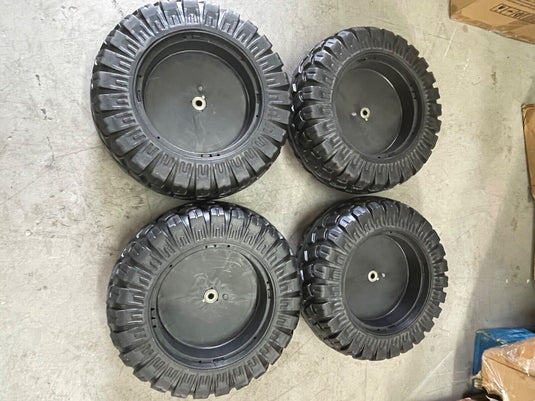 4 Rubber Tires All Weather Replacements For Ride On Car Toys On Sale Today