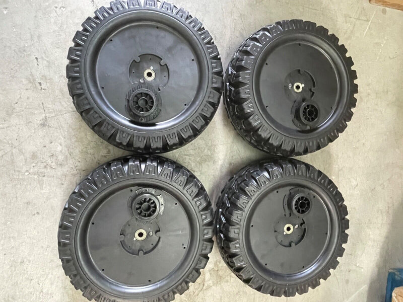 Load image into Gallery viewer, 4 Rubber Tires All Weather Replacements For Ride On Car Toys On Sale Today
