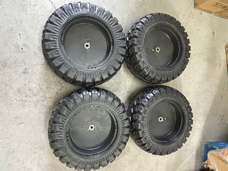Load image into Gallery viewer, 4 Rubber Tires All Weather Replacements For Ride On Car Toys On Sale Today
