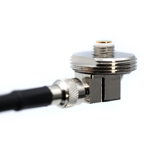 Rugged Radios 15 Ft Antenna Cable with Removable Mini 3/8 NMO Bulkhead Mount