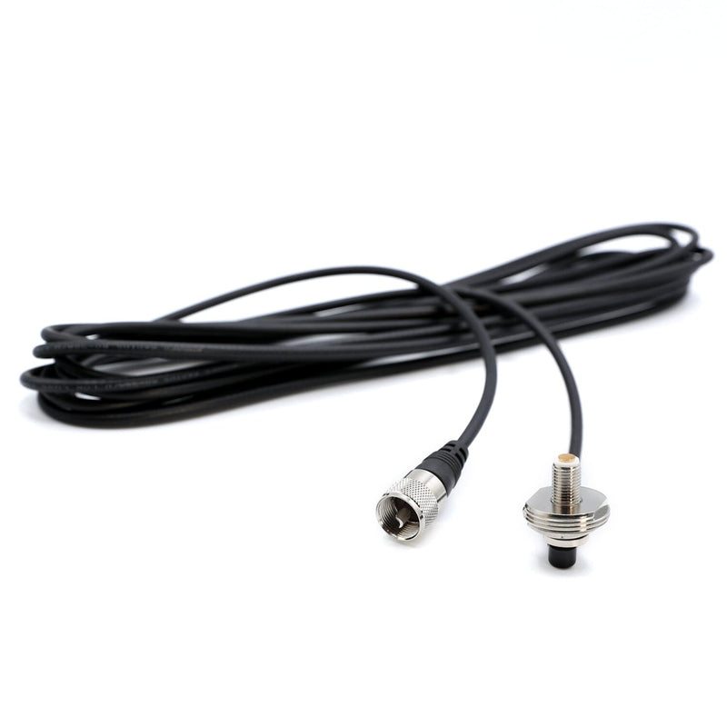 Load image into Gallery viewer, Rugged Radios 17 Ft Antenna Coax Cable with 3/8" NMO (TM) Thick Mount
