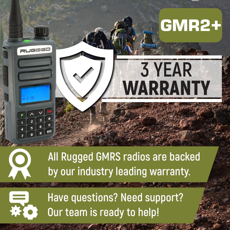 Load image into Gallery viewer, Rugged Radios 2 PACK - Rugged GMR2 PLUS GMRS and FRS Two Way Handheld Radios
